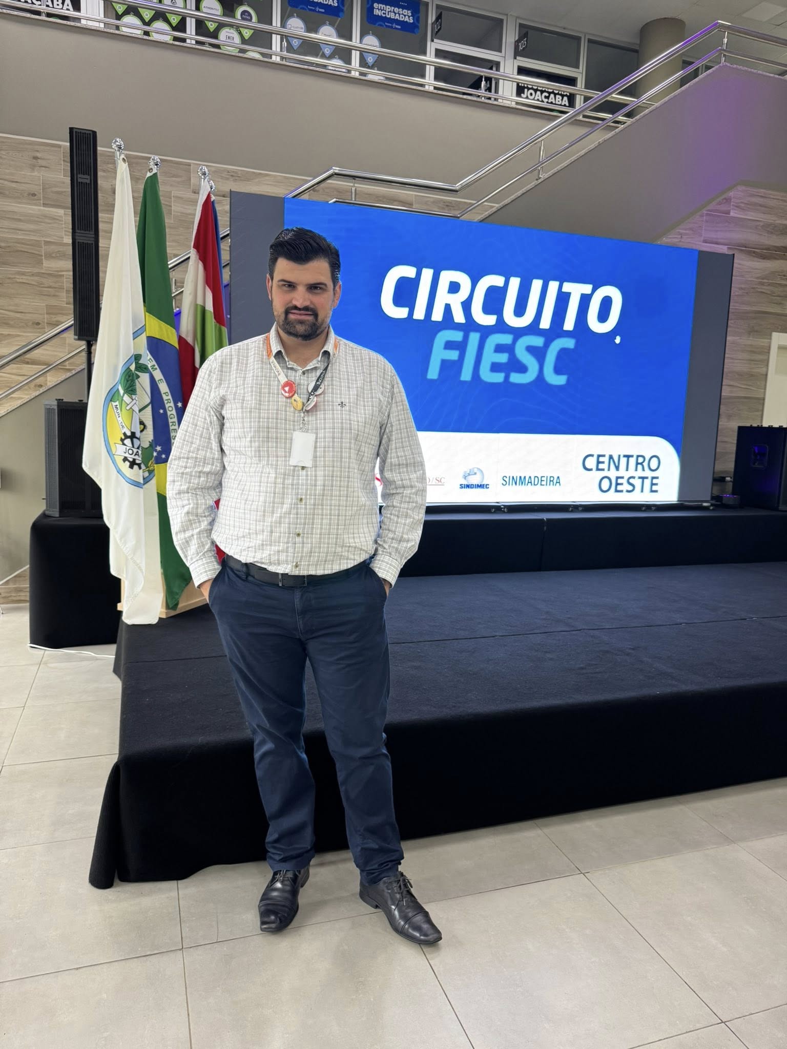 Vereador Angelo participa do Circuito FIESC